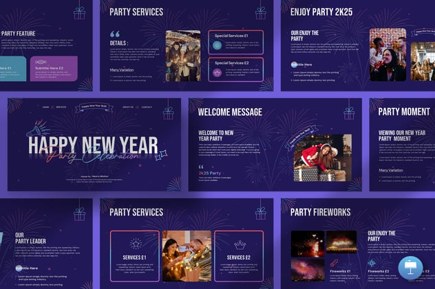 新年快乐活动策划keynote模板模板 - PPT派