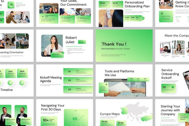 客户入职培训服务流程Keynote模板 - PPT派