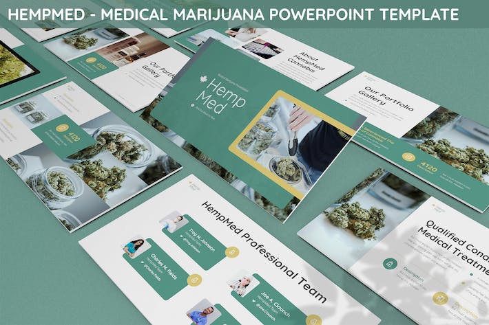 医学医疗医用大麻项目分析研究报告通用PPT模板 - PPT派