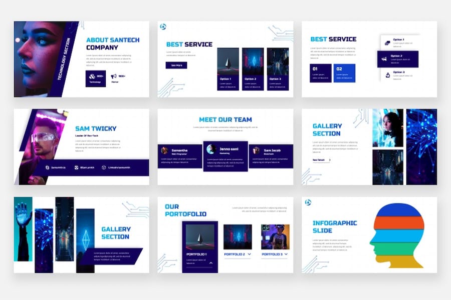 网络科技技术PowerPoint模板 - PPT派 网络科技技术PowerPoint模板 - PPT派