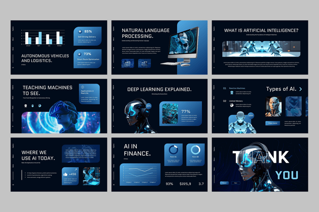 AI人工智能机器人研发PPT模板 - PPT派 AI人工智能机器人研发PPT模板 - PPT派