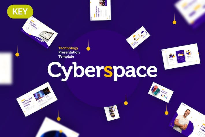 赛博空间技术公司介绍keynote模板 - PPT派