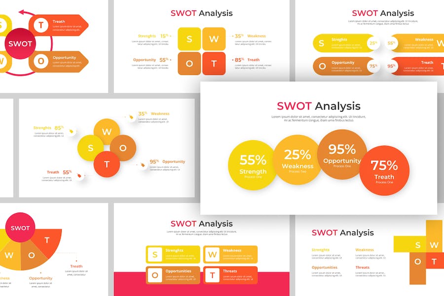 企业管理SWOT分析信息图形PPT模板 - PPT派 企业管理SWOT分析信息图形PPT模板 - PPT派