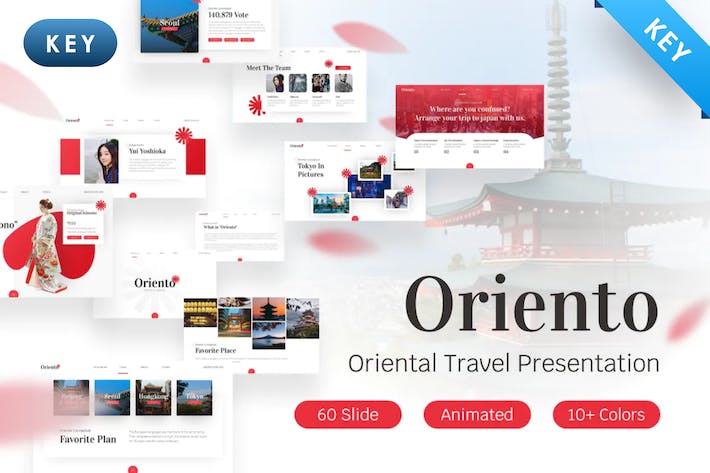 东方亚洲国家旅游指南keynote模板 - PPT派