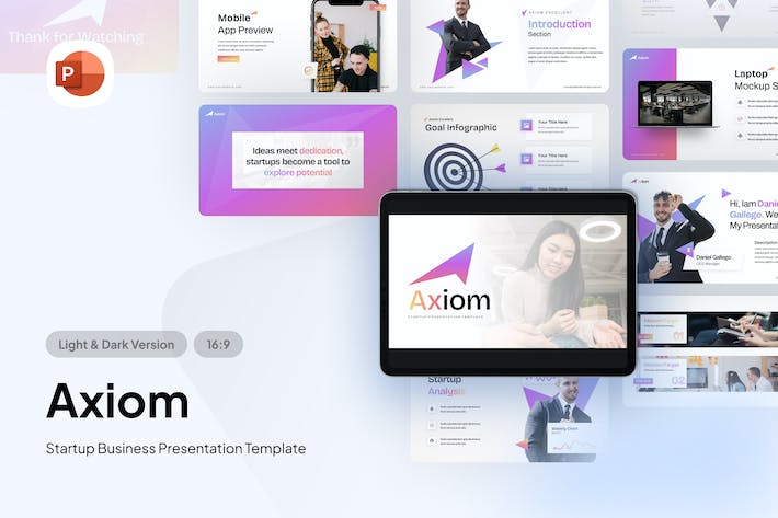 创业公司启动品牌形象策划PPT模板 - PPT派