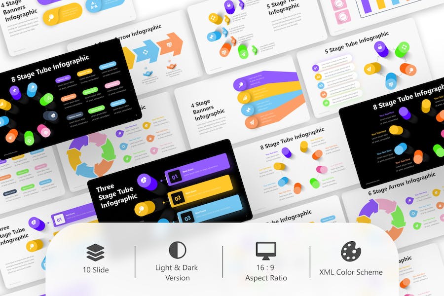 阶段数据信息图表PowerPoint-模板 - PPT派 阶段数据信息图表PowerPoint-模板 - PPT派