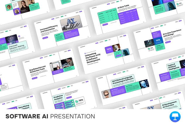 AI软件人工智能keynote模板 - PPT派