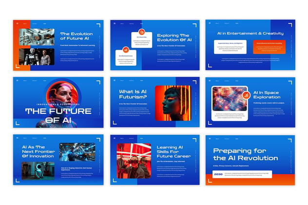 人工智能PowerPoint模板 - PPT派 人工智能PowerPoint模板 - PPT派