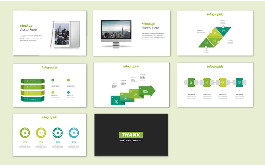 城市建筑创意商务企业Keynote模板 - PPT派