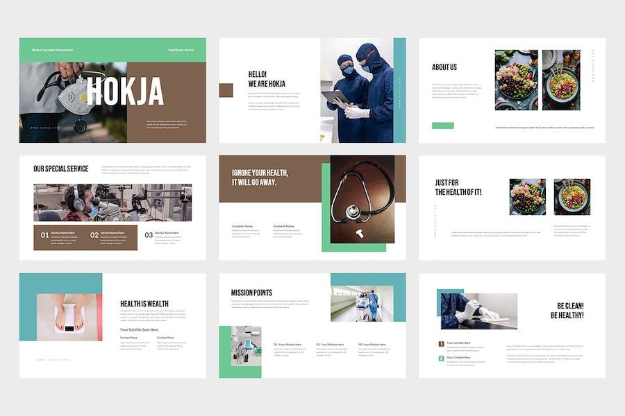 医疗医学专家诊疗服务PPT模板 - PPT派