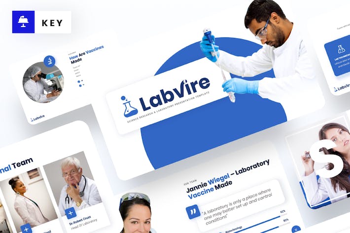 实验室科学研究主题展示Keynote模板 - PPT派