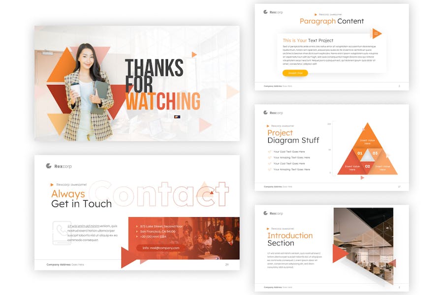 商务企业介绍展示业务合作PowerPoint模板 - PPT派