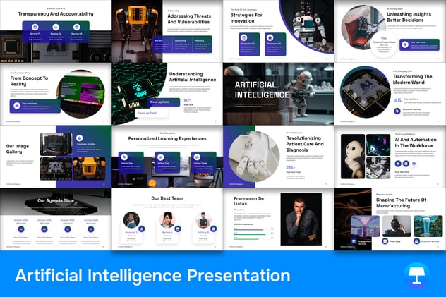 AI人工智能keynote模板 - PPT派