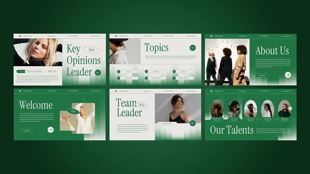绿色梯度现代关键意见keynote模板 - PPT派 绿色梯度现代关键意见keynote模板 - PPT派