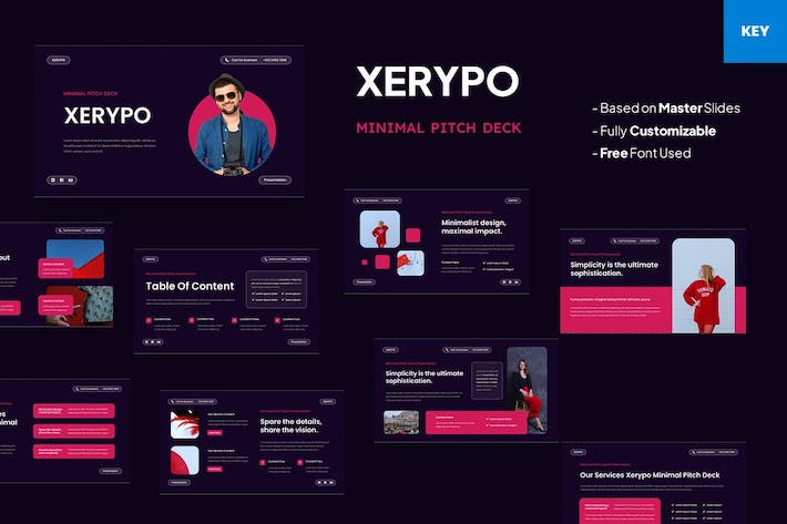 融资项目最小化路演Keynote模板 - PPT派