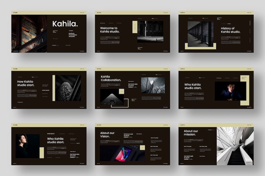 黑金搭配产品展示企业介绍国外keynote模板 - PPT派 黑金搭配产品展示企业介绍国外keynote模板 - PPT派