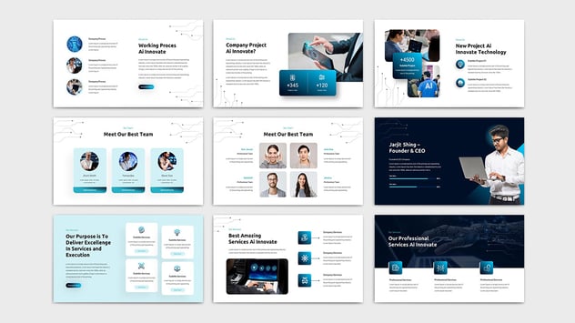 人工智能软件Powerpoint模板 - PPT派 人工智能软件Powerpoint模板 - PPT派