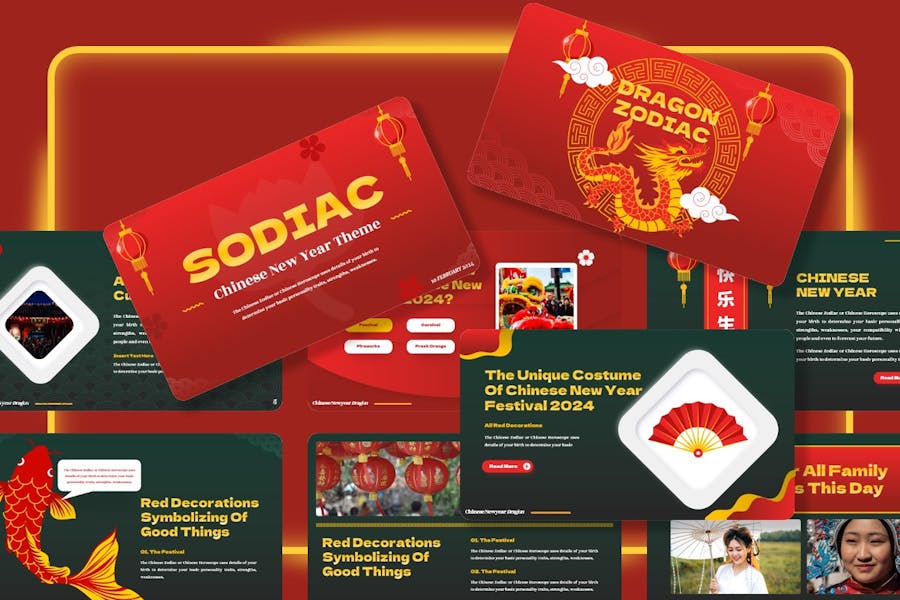 中国春节新年文化介绍keynote模板 - PPT派
