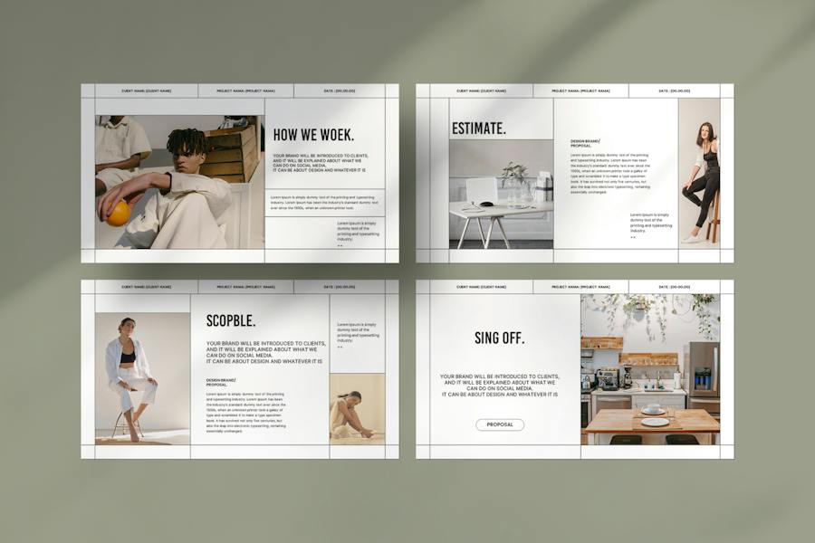 品牌建议书提案棕色时尚PPT模板 - PPT派 品牌建议书提案棕色时尚PPT模板 - PPT派