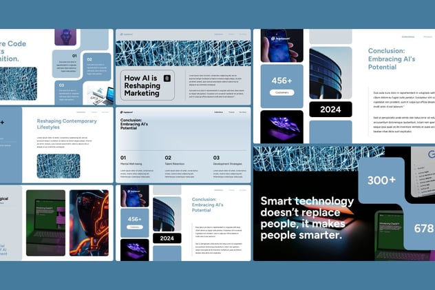 AI技术人工智能PPT模板 - PPT派 AI技术人工智能PPT模板 - PPT派