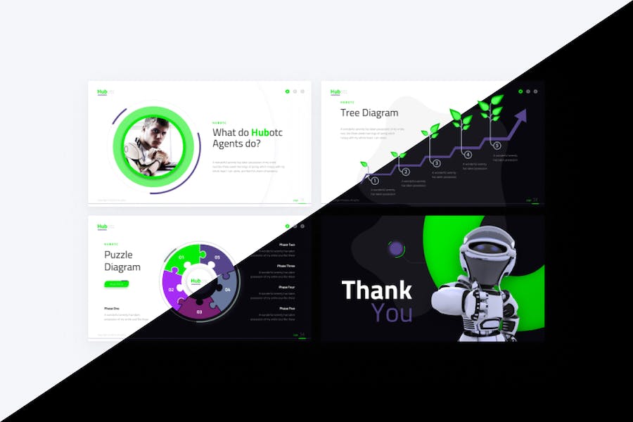 AI人工智能机器人宣传介绍PPT模板 - PPT派 AI人工智能机器人宣传介绍PPT模板 - PPT派