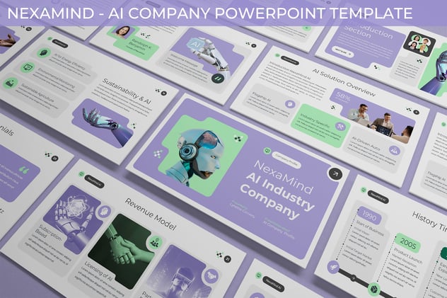 人工智能公司Powerpoint模板 - PPT派