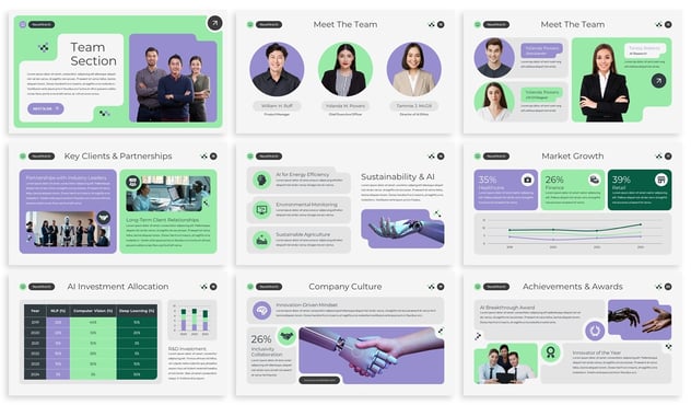 人工智能公司Powerpoint模板 - PPT派 人工智能公司Powerpoint模板 - PPT派