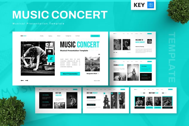 音乐会演出活动宣传推广方案Keynote模板 - PPT派