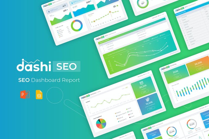SEO报表展示PPT模板 - PPT派