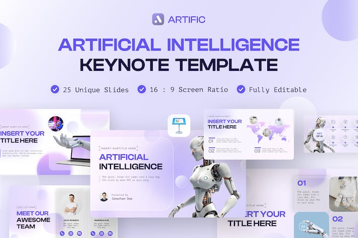 高端人工智能AI科技keynote模板 - PPT派