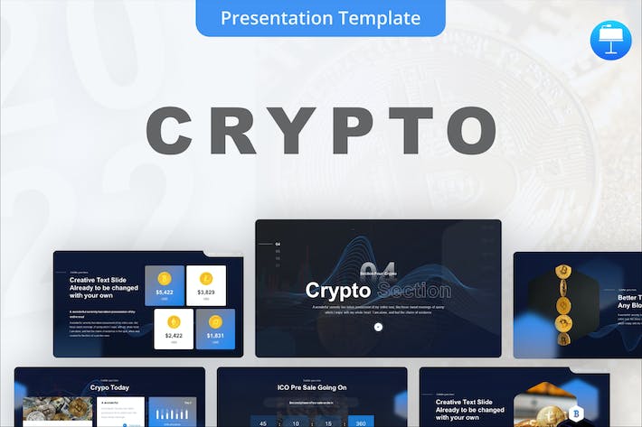 加密虚拟货币比特币keynote模板 - PPT派
