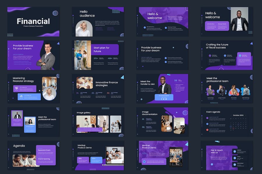 金融财务多用途企业业务Keynote模板 - PPT派 金融财务多用途企业业务Keynote模板 - PPT派