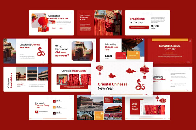 中国农历新年文化介绍PPT模板 - PPT派 中国农历新年文化介绍PPT模板 - PPT派