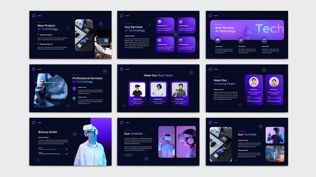 AI科技人工智能技术keynote模板 - PPT派 AI科技人工智能技术keynote模板 - PPT派