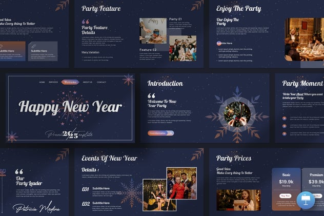 新年活动主题keynote模板 - PPT派