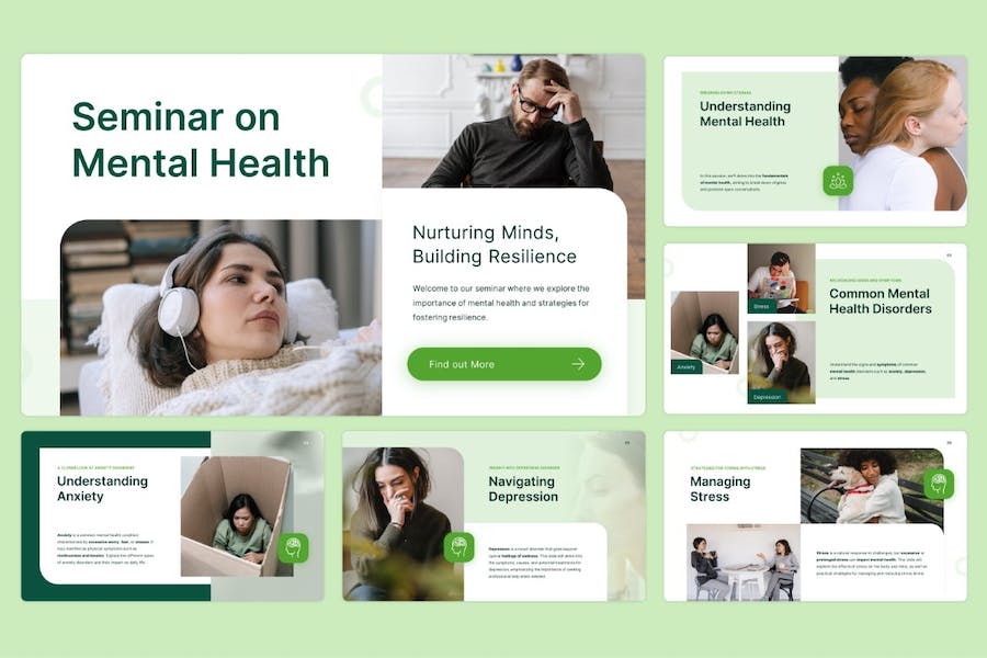 心理健康精神wellness服务介绍PPT模板 - PPT派 心理健康精神wellness服务介绍PPT模板 - PPT派