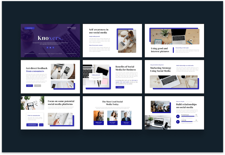 社交媒体品牌内容运营Keynote模板 - PPT派 社交媒体品牌内容运营Keynote模板 - PPT派