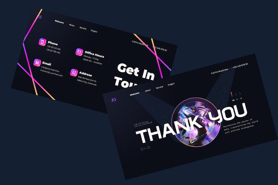 AI人工智能科技企业品牌展示Keynote模板 - PPT派 AI人工智能科技企业品牌展示Keynote模板 - PPT派