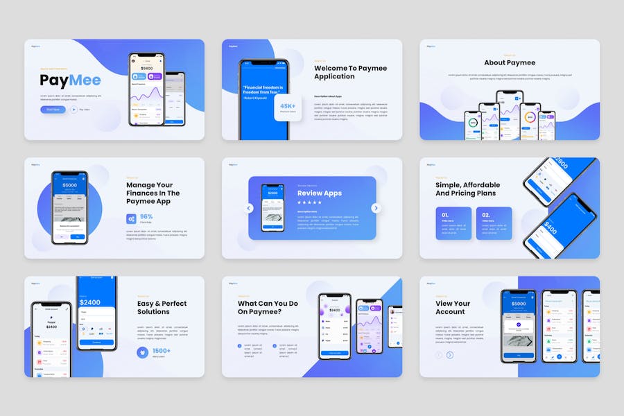 移动支付APP SaaS产品Keynote模板 - PPT派