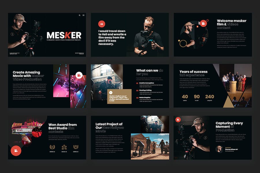 电影制作人拍摄项目介绍投资PPT模板 - PPT派 电影制作人拍摄项目介绍投资PPT模板 - PPT派