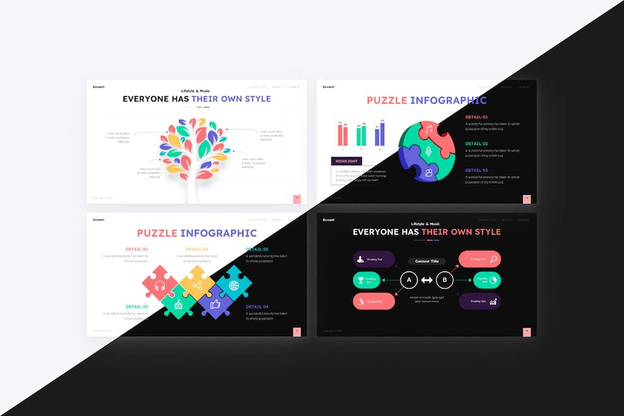 创意时尚活动策划杂志排版风格keynote模板 - PPT派 创意时尚活动策划杂志排版风格keynote模板 - PPT派