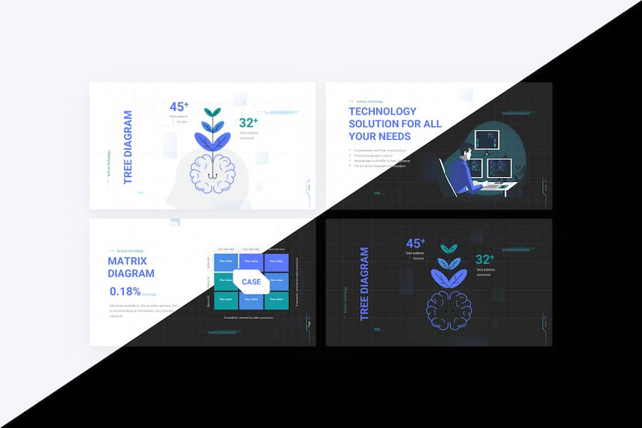 科技公司项目合作企业介绍PPT模板 - PPT派