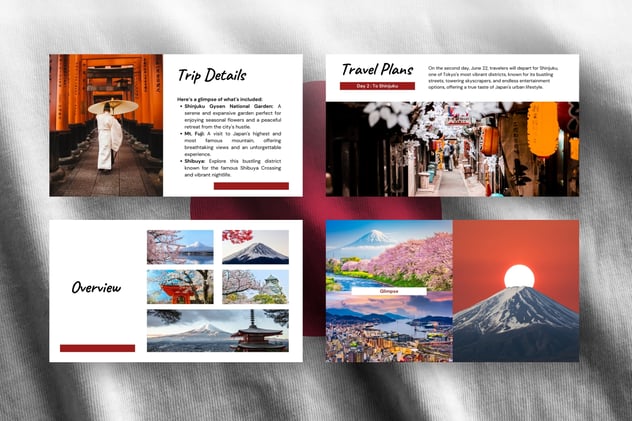 日本旅行团行程规划PPT模板 - PPT派 日本旅行团行程规划PPT模板 - PPT派