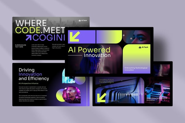AI科技报告人工智能PPT模板 - PPT派 AI科技报告人工智能PPT模板 - PPT派