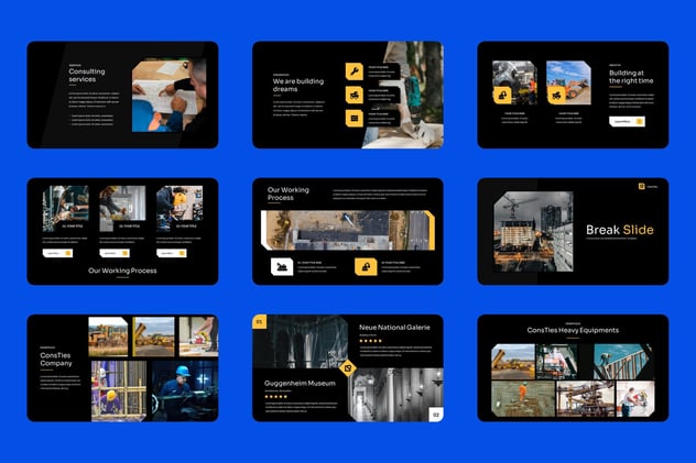 建筑工程品牌项目合作Keynote模板 - PPT派 建筑工程品牌项目合作Keynote模板 - PPT派