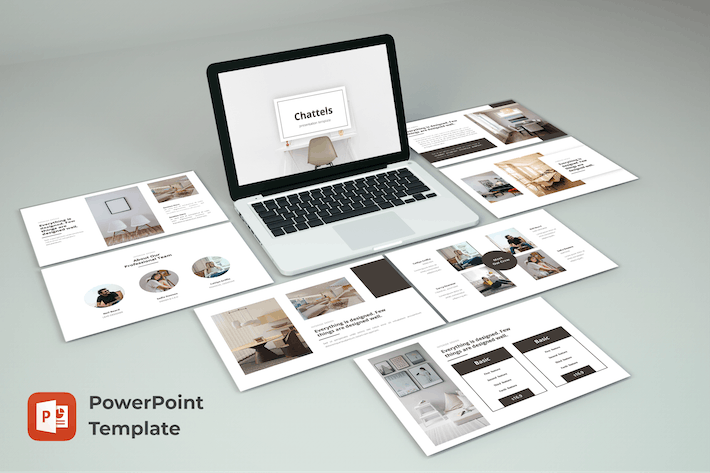 不动产房屋内部展示PowerPoint模板 - PPT派