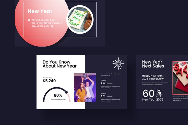 新年快乐晚会派对PPT模板模板 - PPT派 新年快乐晚会派对PPT模板模板 - PPT派