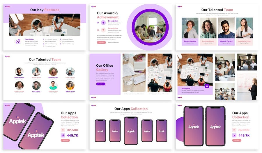 App手机应用程序展示项目合作PPT模板 - PPT派 App手机应用程序展示项目合作PPT模板 - PPT派
