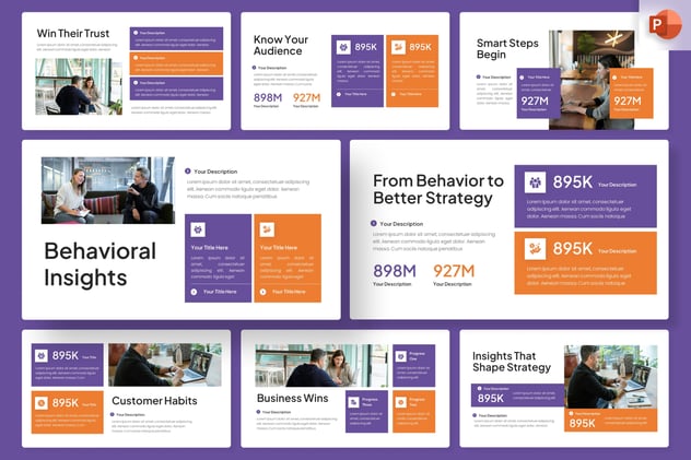 行为洞察结果调查PPT模板 - PPT派