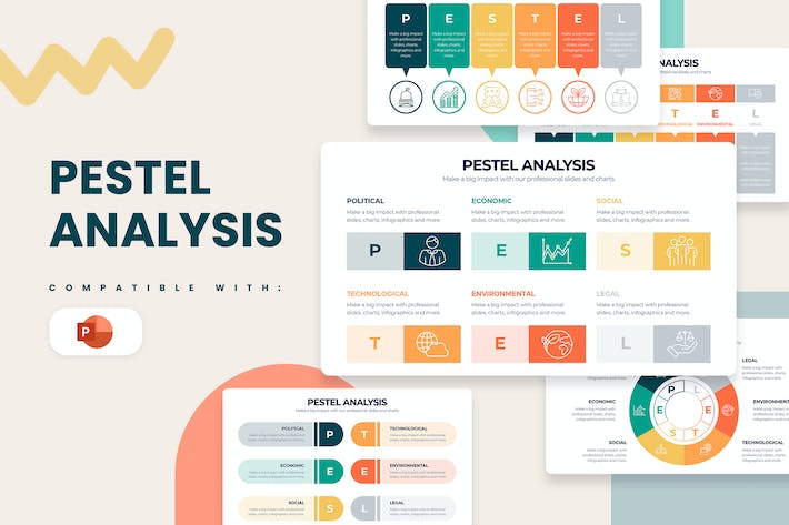 PESTEL分析商业战略规划信息图PPT模板 - PPT派